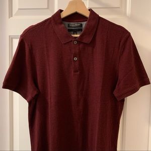 Banana Republic Luxury Touch Polo Shirt (Maroon - Men M)